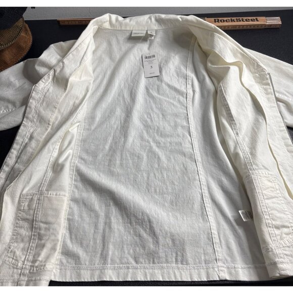 Chico's Zenergy Collection Ripstop Jacket Optic White Size 3/XL NWT - Picture 10 of 10